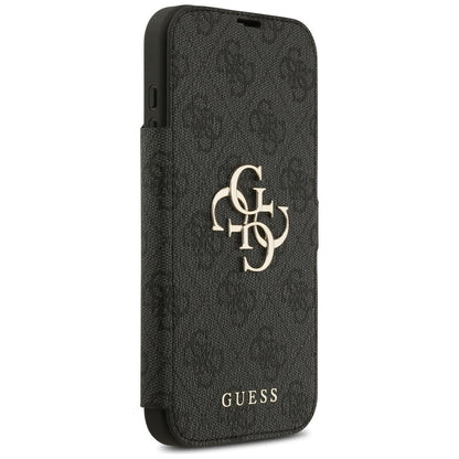 Deksel for Apple iPhone 17, Guess, 4G Metal Logo, Svart