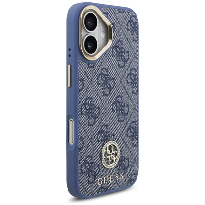 Deksel for Apple iPhone 17, Guess, 4G Strass Logo, Blå