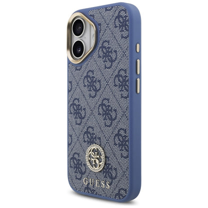 Deksel for Apple iPhone 17, Guess, 4G Strass Logo, Blå