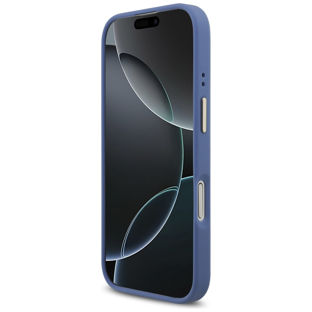 Deksel for Apple iPhone 17, Guess, 4G Strass Logo, Blå