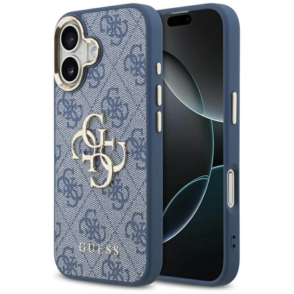 Deksel for Apple iPhone 17, Guess, Big 4G Logo Classic, Gullblå