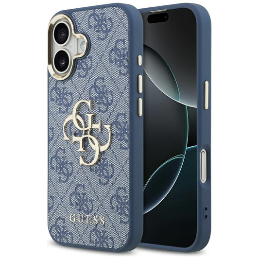 Deksel for Apple iPhone 17, Guess, Big 4G Logo Classic, Gullblå