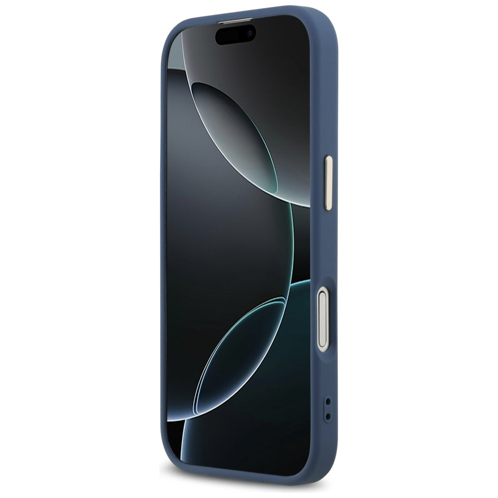 Deksel for Apple iPhone 17, Guess, Big 4G Logo Classic, Gullblå