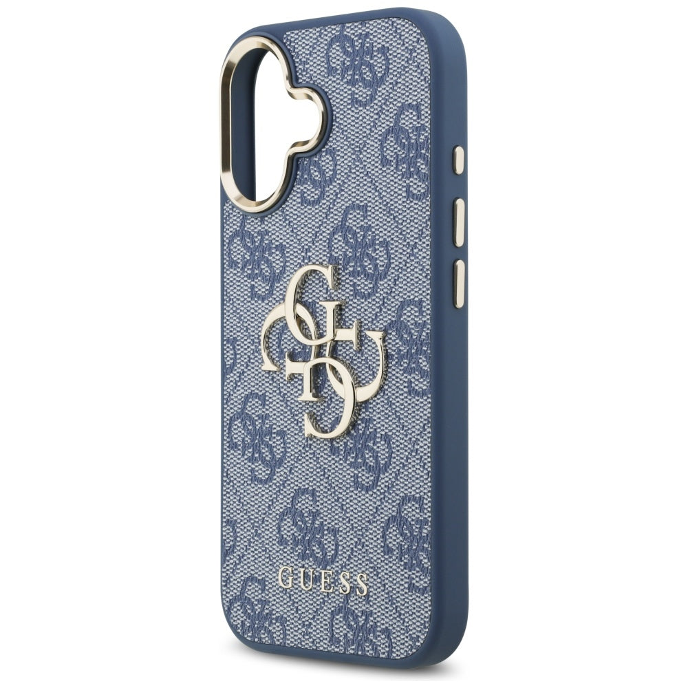 Deksel for Apple iPhone 17, Guess, Big 4G Logo Classic, Gullblå