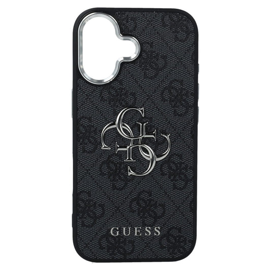 Deksel for Apple iPhone 17, Guess, Big 4G Logo Classic, Svart Sølv