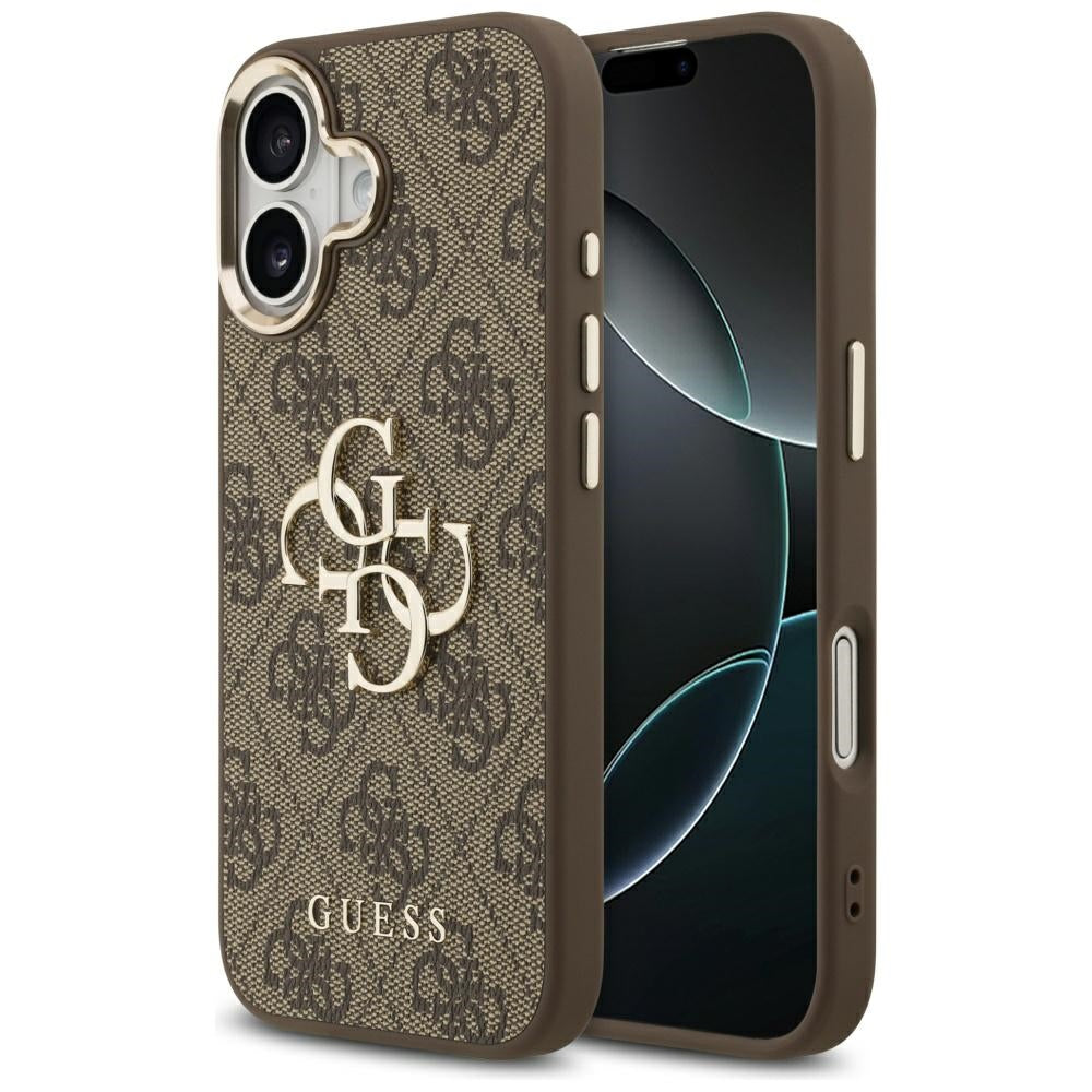 Deksel for Apple iPhone 17, Guess, Big 4G Logo Classic, Gyllen Brun