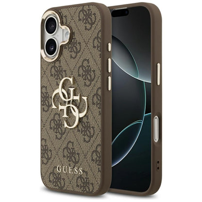 Deksel for Apple iPhone 17, Guess, Big 4G Logo Classic, Gyllen Brun
