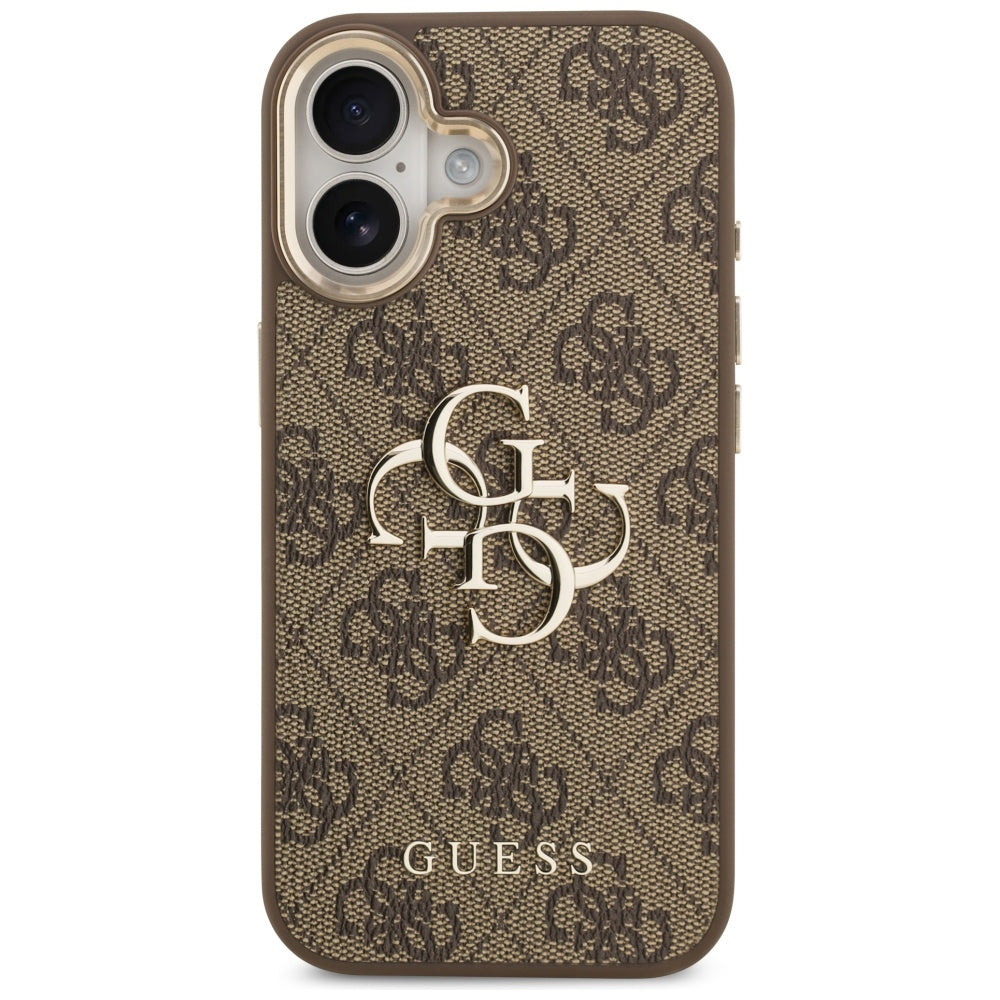 Deksel for Apple iPhone 17, Guess, Big 4G Logo Classic, Gyllen Brun