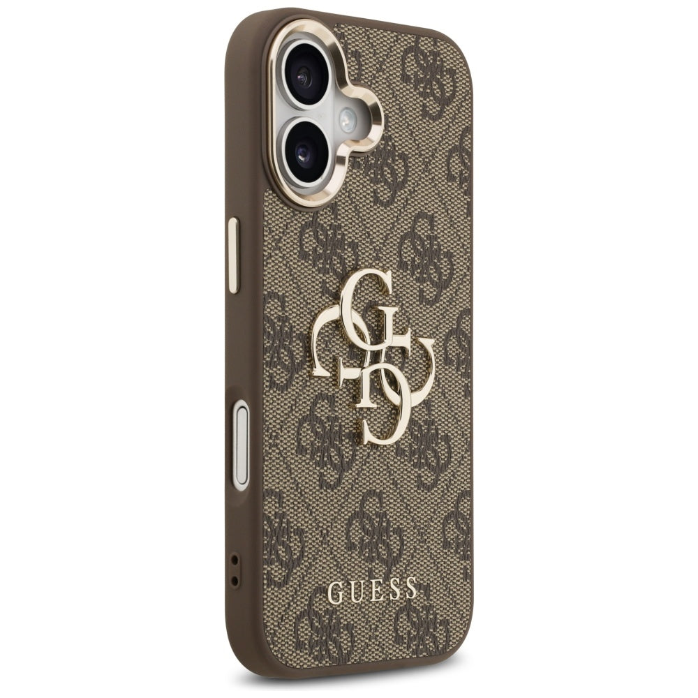 Deksel for Apple iPhone 17, Guess, Big 4G Logo Classic, Gyllen Brun