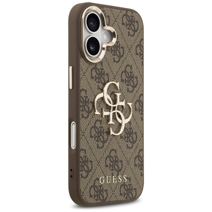 Deksel for Apple iPhone 17, Guess, Big 4G Logo Classic, Gyllen Brun
