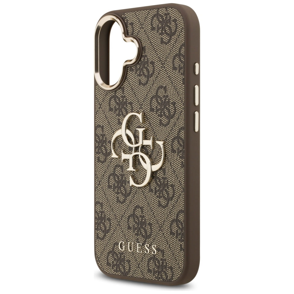 Deksel for Apple iPhone 17, Guess, Big 4G Logo Classic, Gyllen Brun