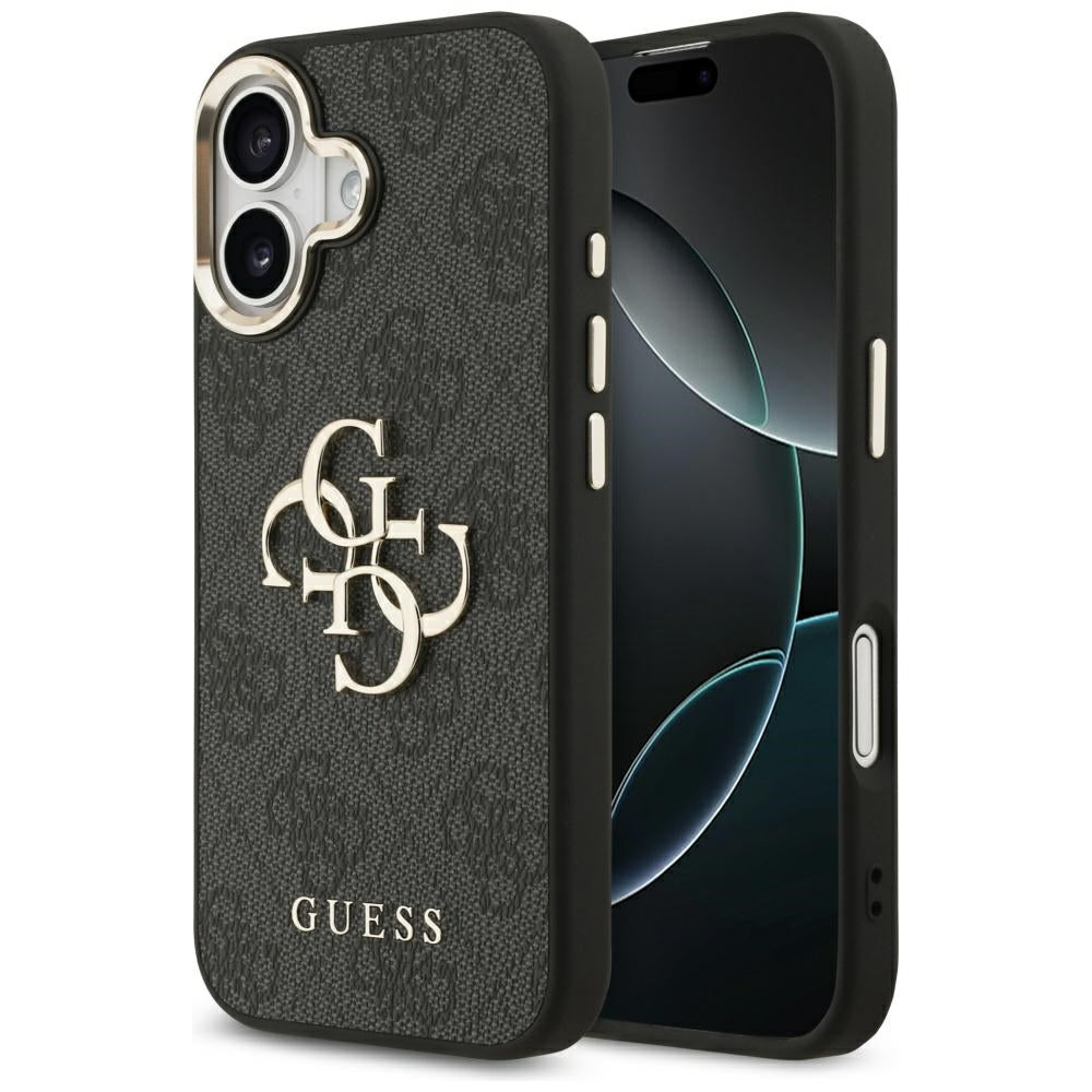 Deksel for Apple iPhone 17, Guess, Big 4G Logo Classic, Svart Gull
