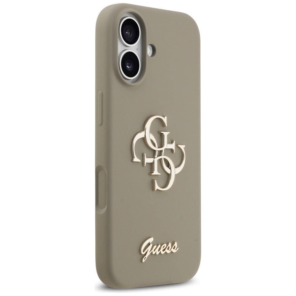 Deksel for Apple iPhone 17, Guess, Big 4G Script, Brun