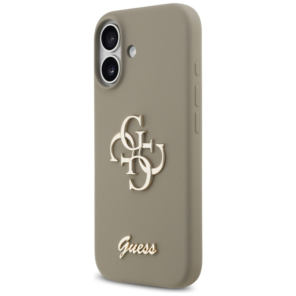 Deksel for Apple iPhone 17, Guess, Big 4G Script, Brun