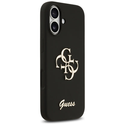 Deksel for Apple iPhone 17, Guess, Big 4G Script, Svart
