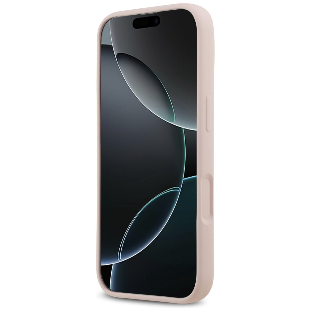 Deksel for Apple iPhone 17, Guess, Big 4G Script, Lys Rosa