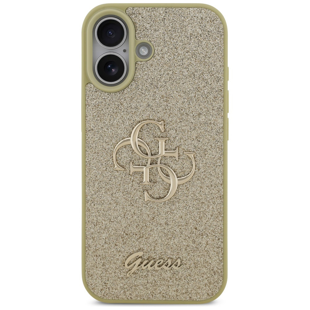 Deksel for Apple iPhone 17, Guess, Fixed Glitter Big 4G, Gull