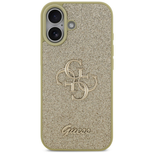 Deksel for Apple iPhone 17, Guess, Fixed Glitter Big 4G, Gull