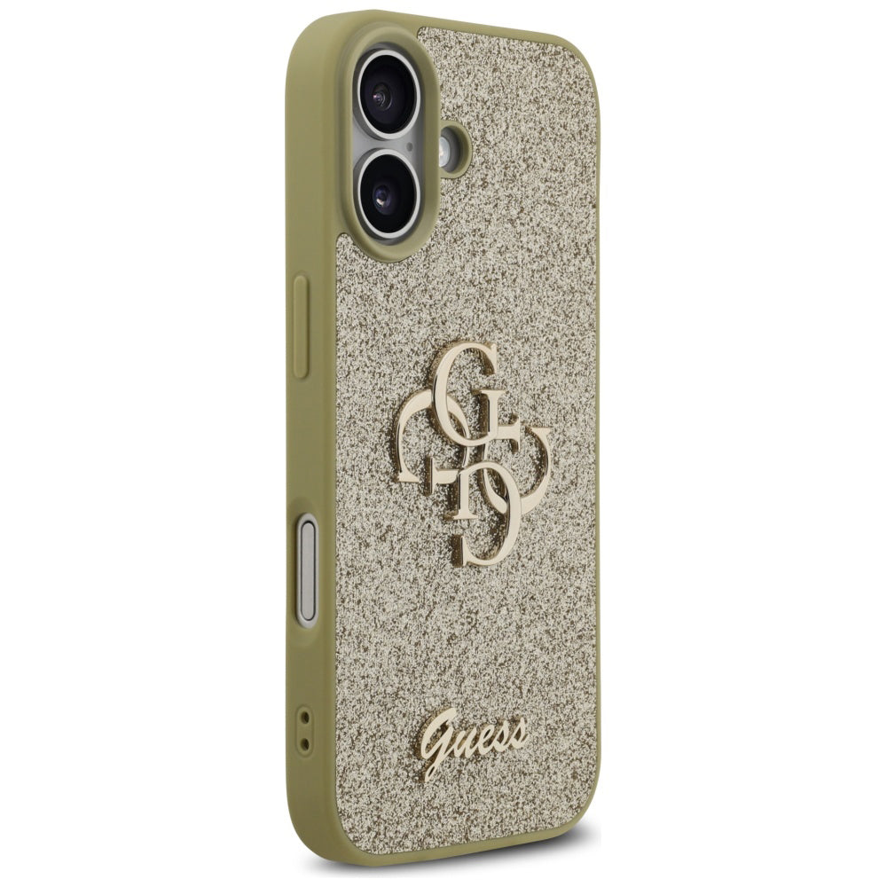 Deksel for Apple iPhone 17, Guess, Fixed Glitter Big 4G, Gull