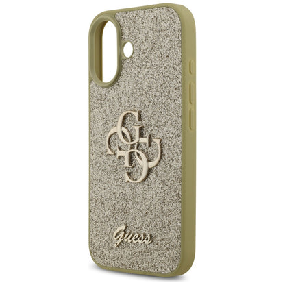 Deksel for Apple iPhone 17, Guess, Fixed Glitter Big 4G, Gull