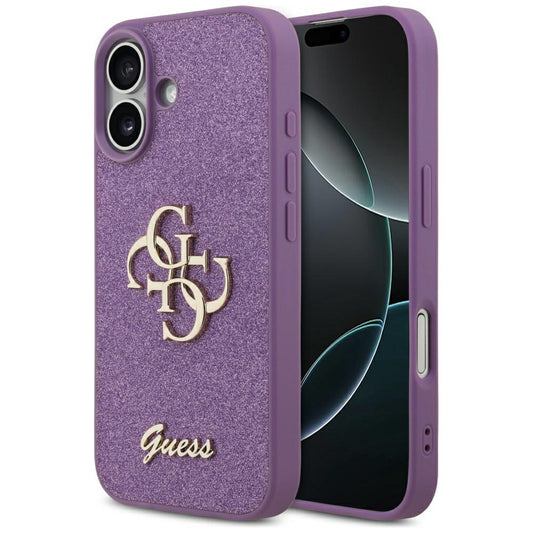 Deksel for Apple iPhone 17, Guess, Fixed Glitter Big 4G, Lilla