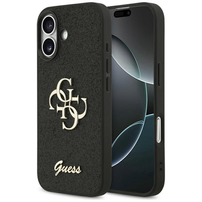 Deksel for Apple iPhone 17, Guess, Fixed Glitter Big 4G, Svart