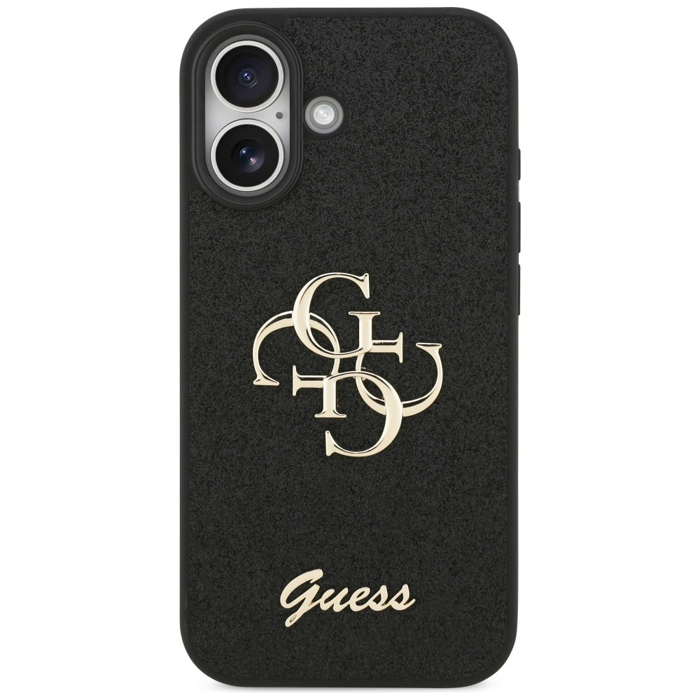 Deksel for Apple iPhone 17, Guess, Fixed Glitter Big 4G, Svart
