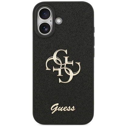 Deksel for Apple iPhone 17, Guess, Fixed Glitter Big 4G, Svart