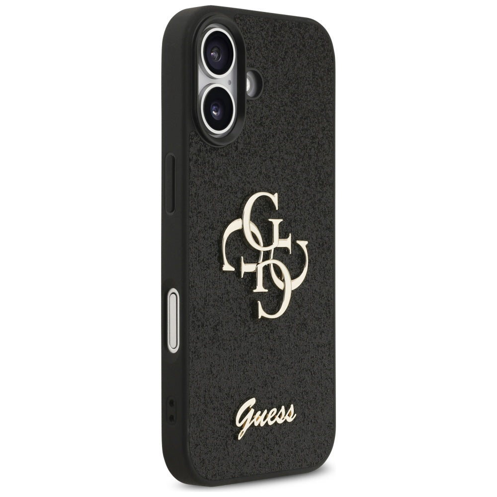 Deksel for Apple iPhone 17, Guess, Fixed Glitter Big 4G, Svart