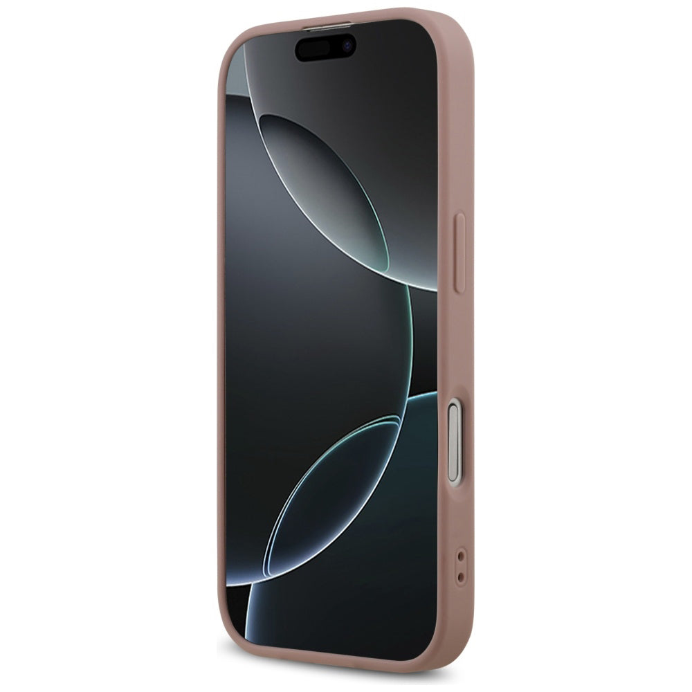 Deksel for Apple iPhone 17, Guess, Fixed Glitter Big 4G, Rosa