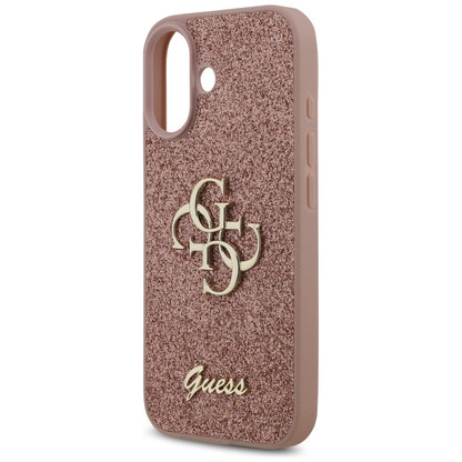 Deksel for Apple iPhone 17, Guess, Fixed Glitter Big 4G, Rosa