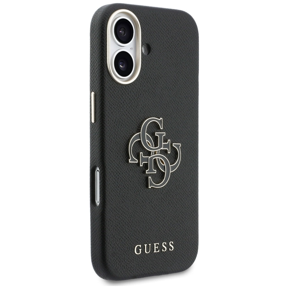Deksel for Apple iPhone 17, Guess, Resin Logo, Svart