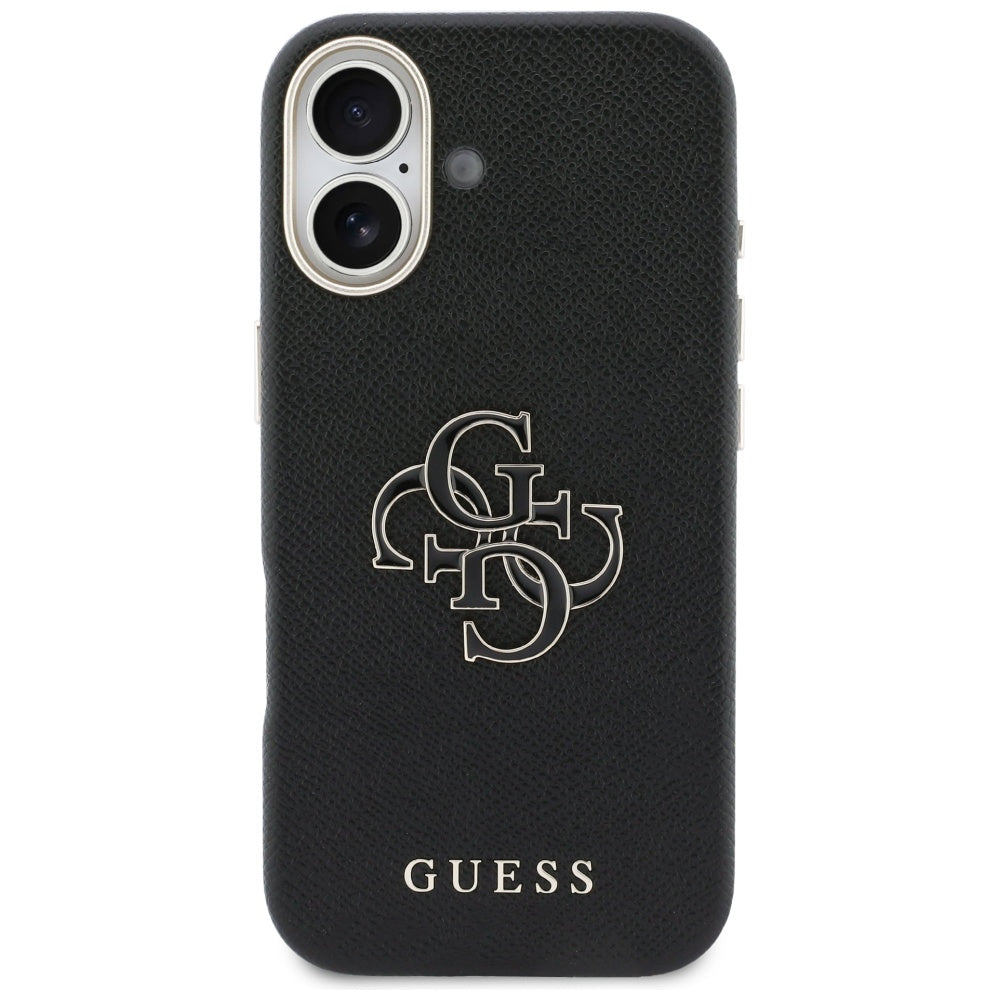 Deksel for Apple iPhone 17, Guess, Resin Logo, Svart