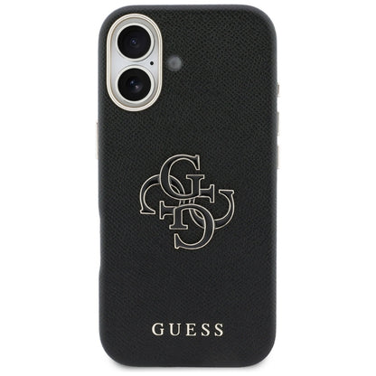 Deksel for Apple iPhone 17, Guess, Resin Logo, Svart