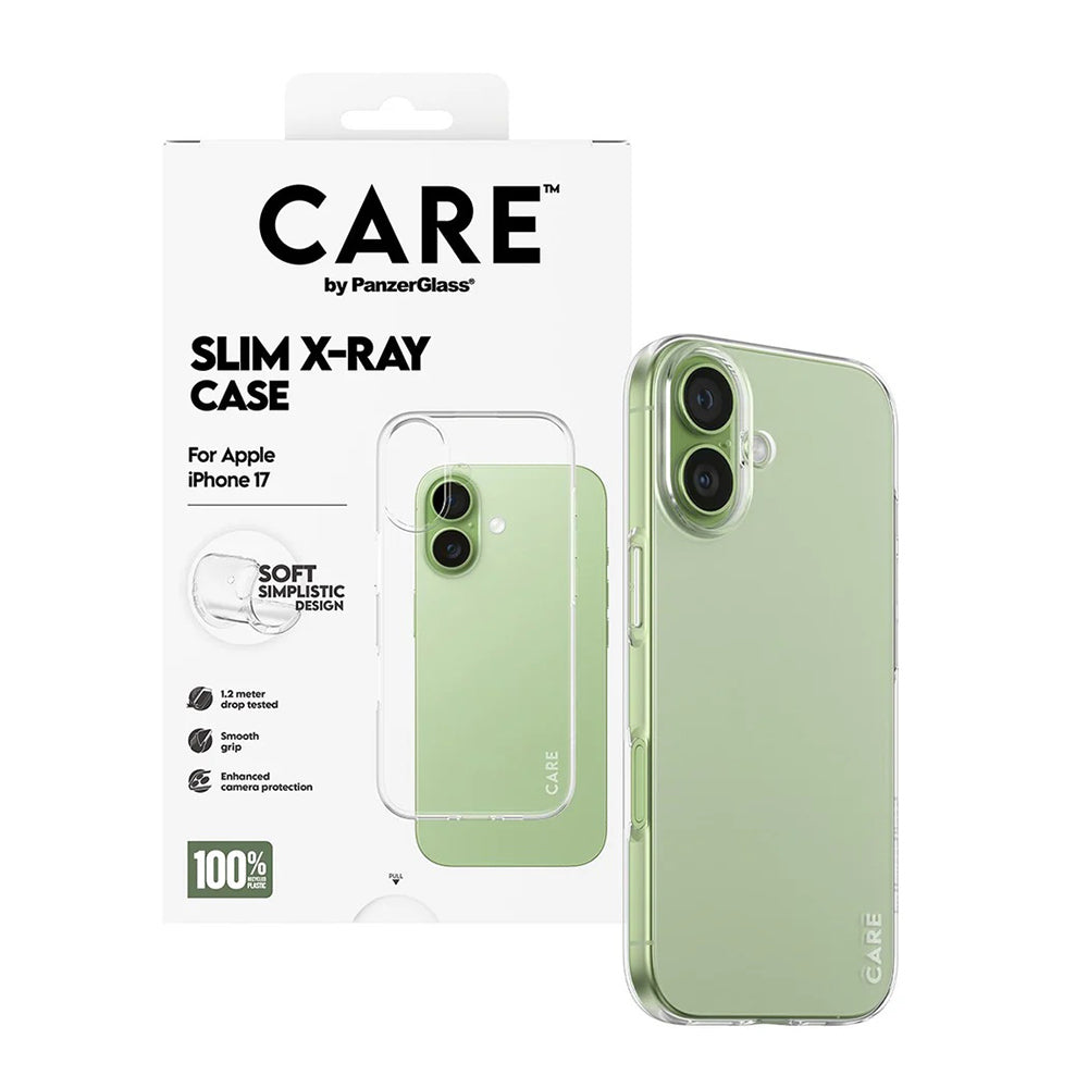 Deksel for Apple iPhone 17, PanzerGlass, Care Fashionable X-ray, Gjennomsiktig