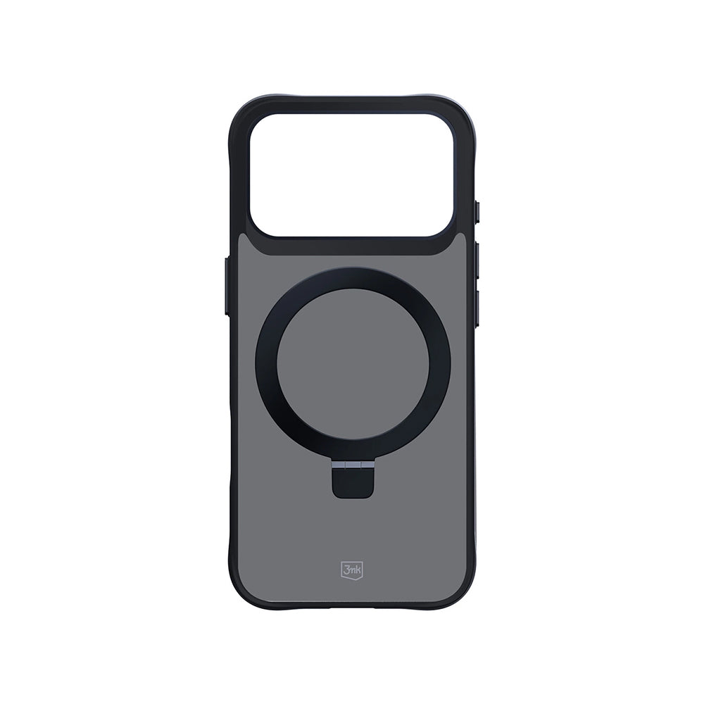 Deksel for Apple iPhone 17 Pro, 3MK, Smoke MagStand, Svart