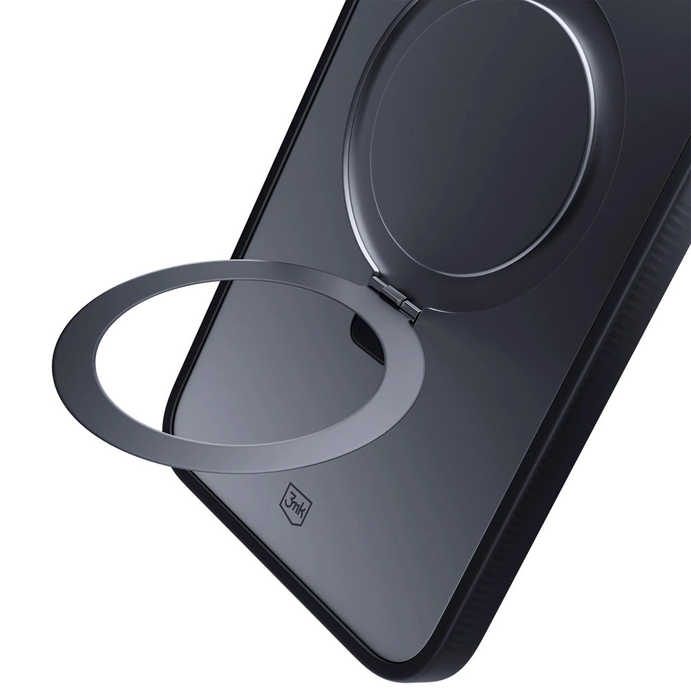 Deksel for Apple iPhone 17 Pro, 3MK, Smoke MagStand, Svart
