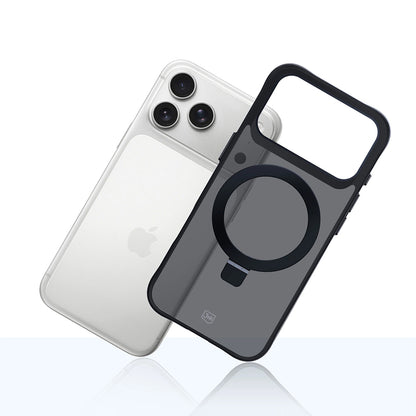 Deksel for Apple iPhone 17 Pro, 3MK, Smoke MagStand, Svart