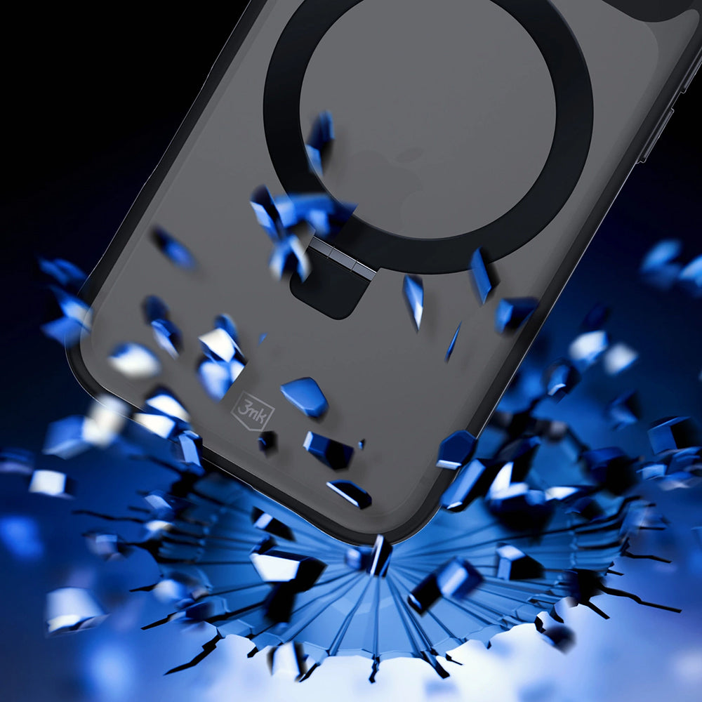 Deksel for Apple iPhone 17 Pro, 3MK, Smoke MagStand, Svart