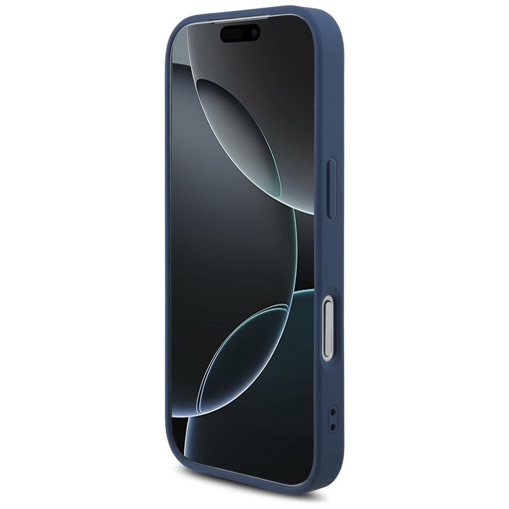 Deksel for Apple iPhone 17 Pro, Guess, 4G Big Logo, Blå