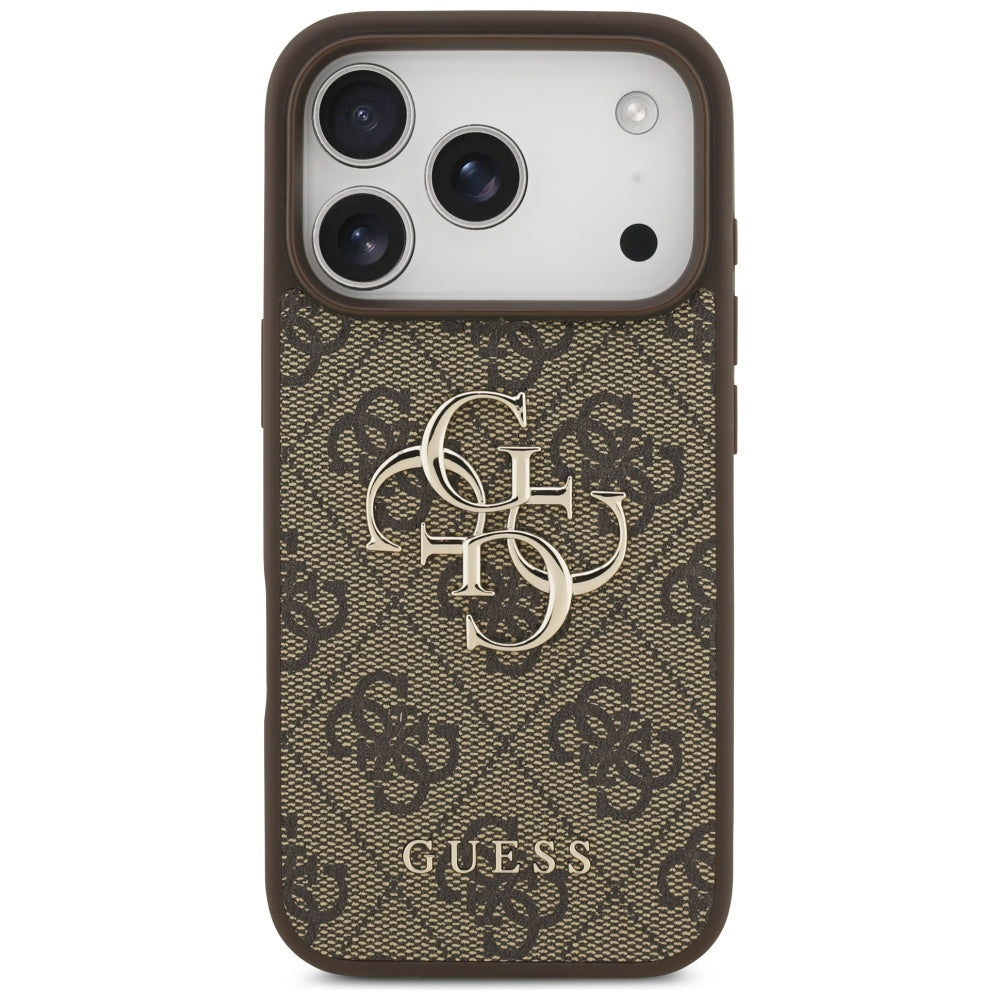 Deksel for Apple iPhone 17 Pro, Guess, 4G Big Logo, Brun