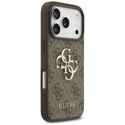 Deksel for Apple iPhone 17 Pro, Guess, 4G Big Logo, Brun