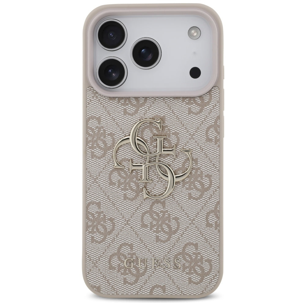 Deksel for Apple iPhone 17 Pro, Guess, 4G Big Logo, Rosa