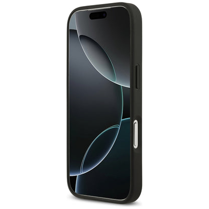 Deksel for Apple iPhone 17 Pro, Guess, 4G Double Card Triangle, Svart