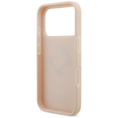 Deksel for Apple iPhone 17 Pro, Guess, 4G Grained Big and Classic Logo, Rosa