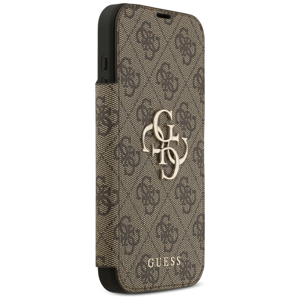 Deksel for Apple iPhone 17 Pro, Guess, 4G Metal Logo, Brun