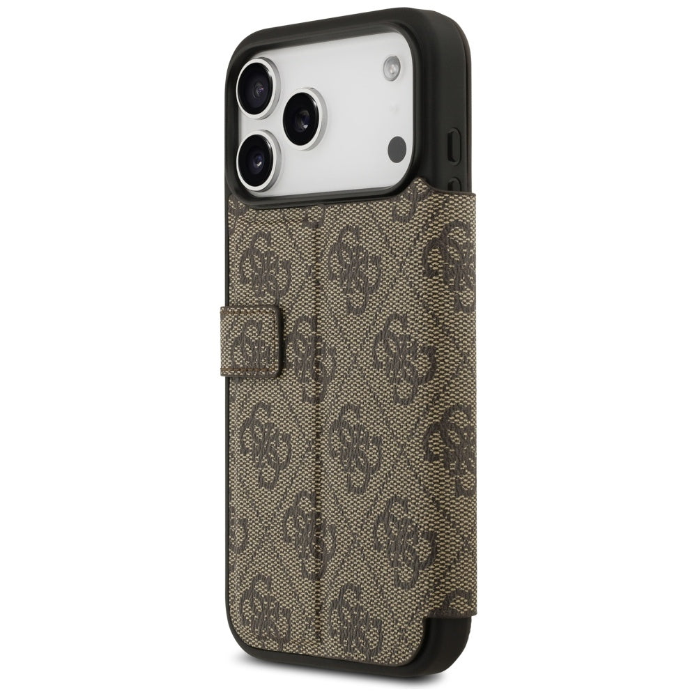 Deksel for Apple iPhone 17 Pro, Guess, 4G Metal Logo, Brun