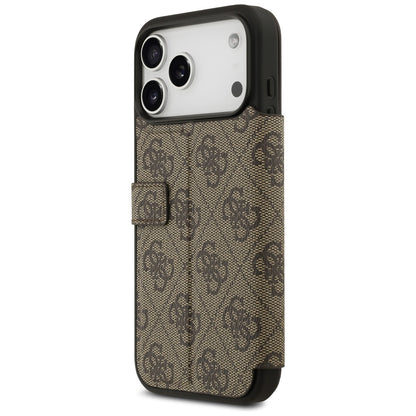 Deksel for Apple iPhone 17 Pro, Guess, 4G Metal Logo, Brun