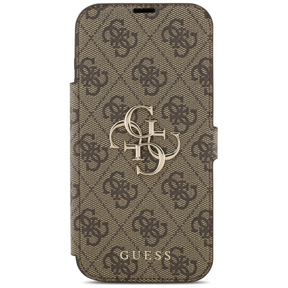 Deksel for Apple iPhone 17 Pro, Guess, 4G Metal Logo, Brun