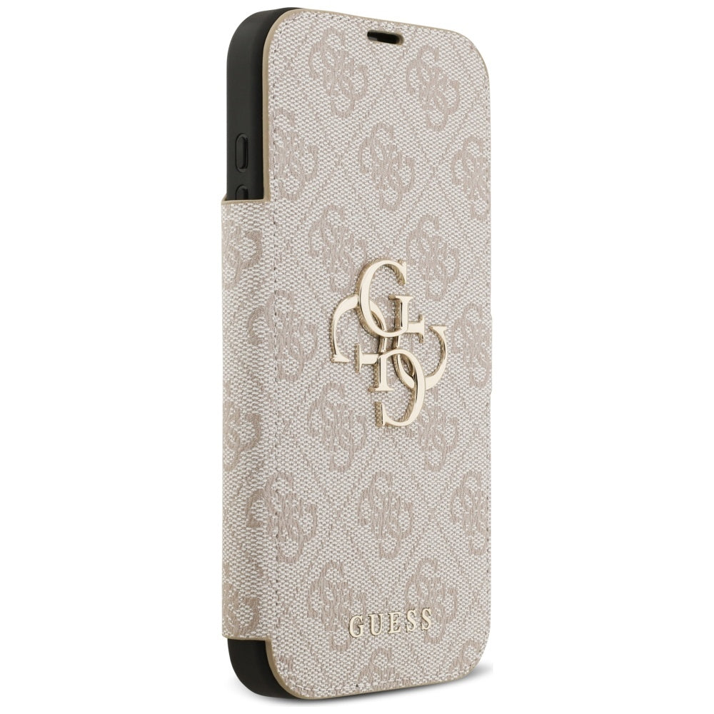 Deksel for Apple iPhone 17 Pro, Guess, 4G Metal Logo, Rosa